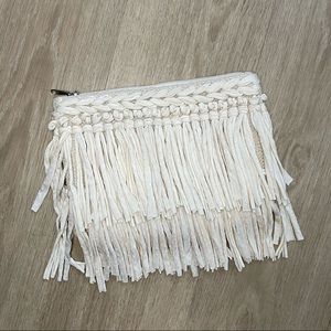 Boho Macramé Fringe Clutch